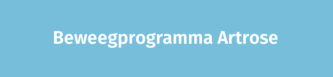 Beweegprogramma Artrose